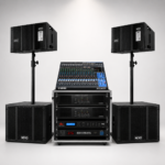 Combo Pasivo NEXO 2 Torres  Consola Power y Micrófonos 7000Watts