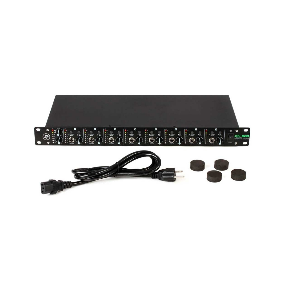 Amplificador de Auriculares Profesional 8 Canales con Control Independiente MACKIE HM-800 - Imagen 3