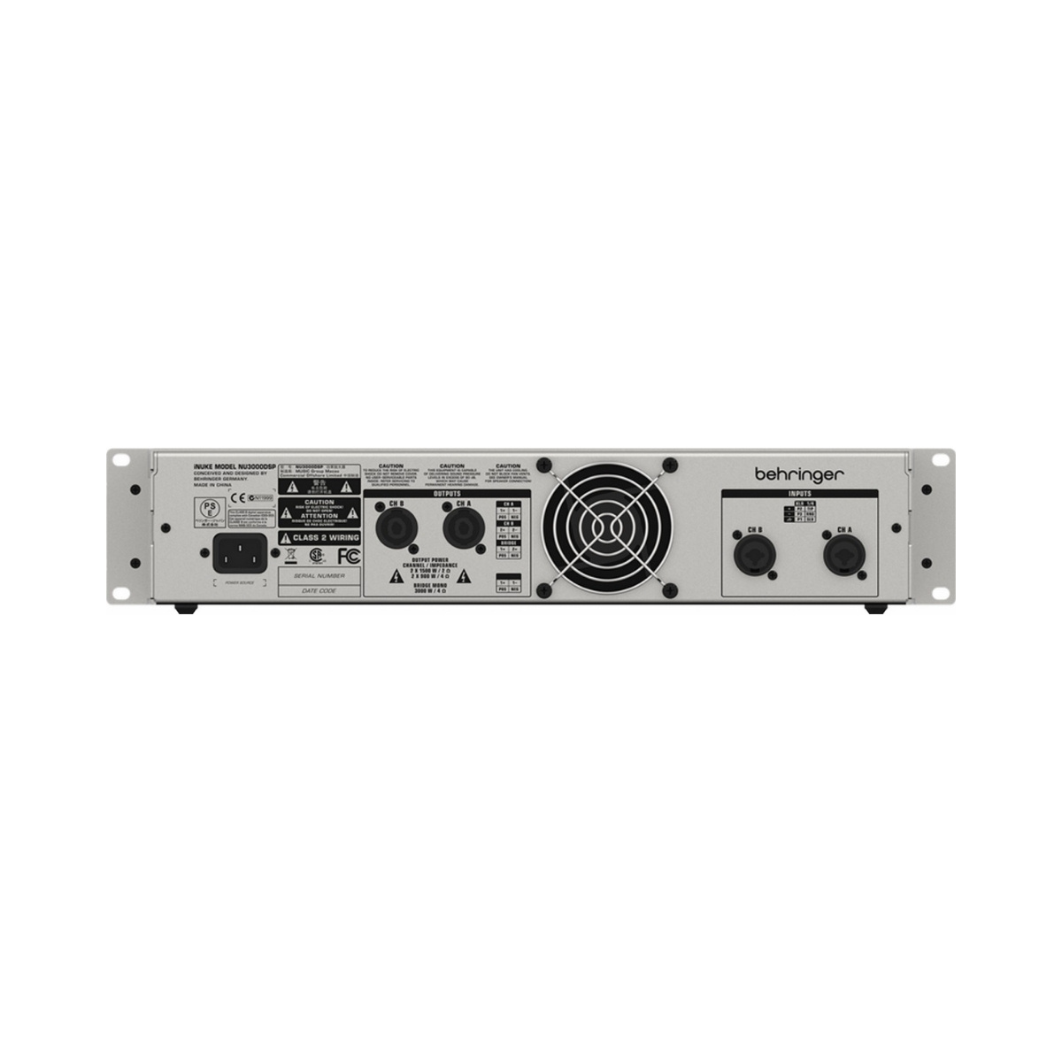 Amplificador de Potencia 12000 Watts Clase D Ultraligero Behringer NU12000 - Imagen 2