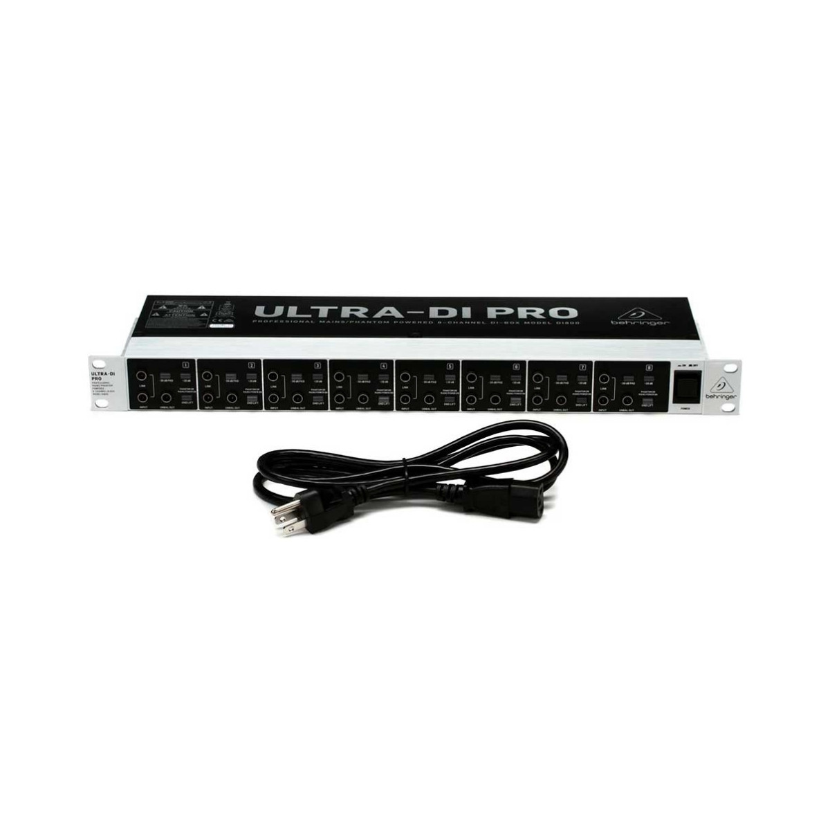 Caja de Inyección Directa de 8 Canales para Rack Behringer DI800 V2 - Imagen 2