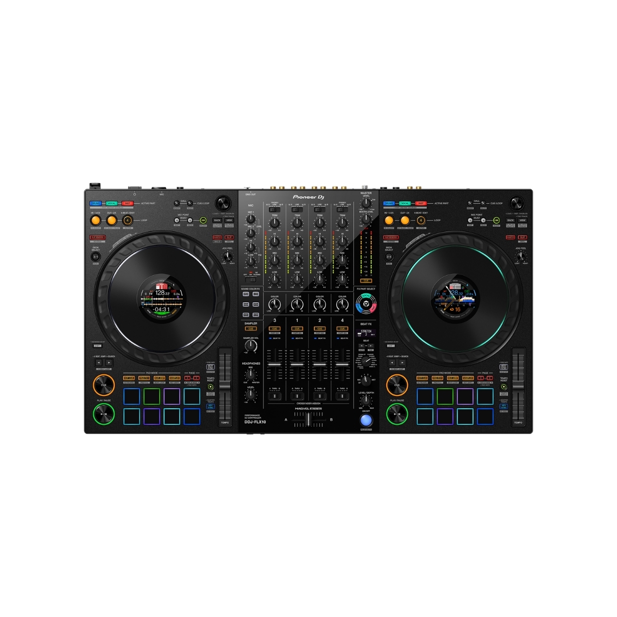 Controlador DJ Profesional 4 Canales con Jog LCD y FX Pioneer DJ DDJ-FLX10 - Imagen 1