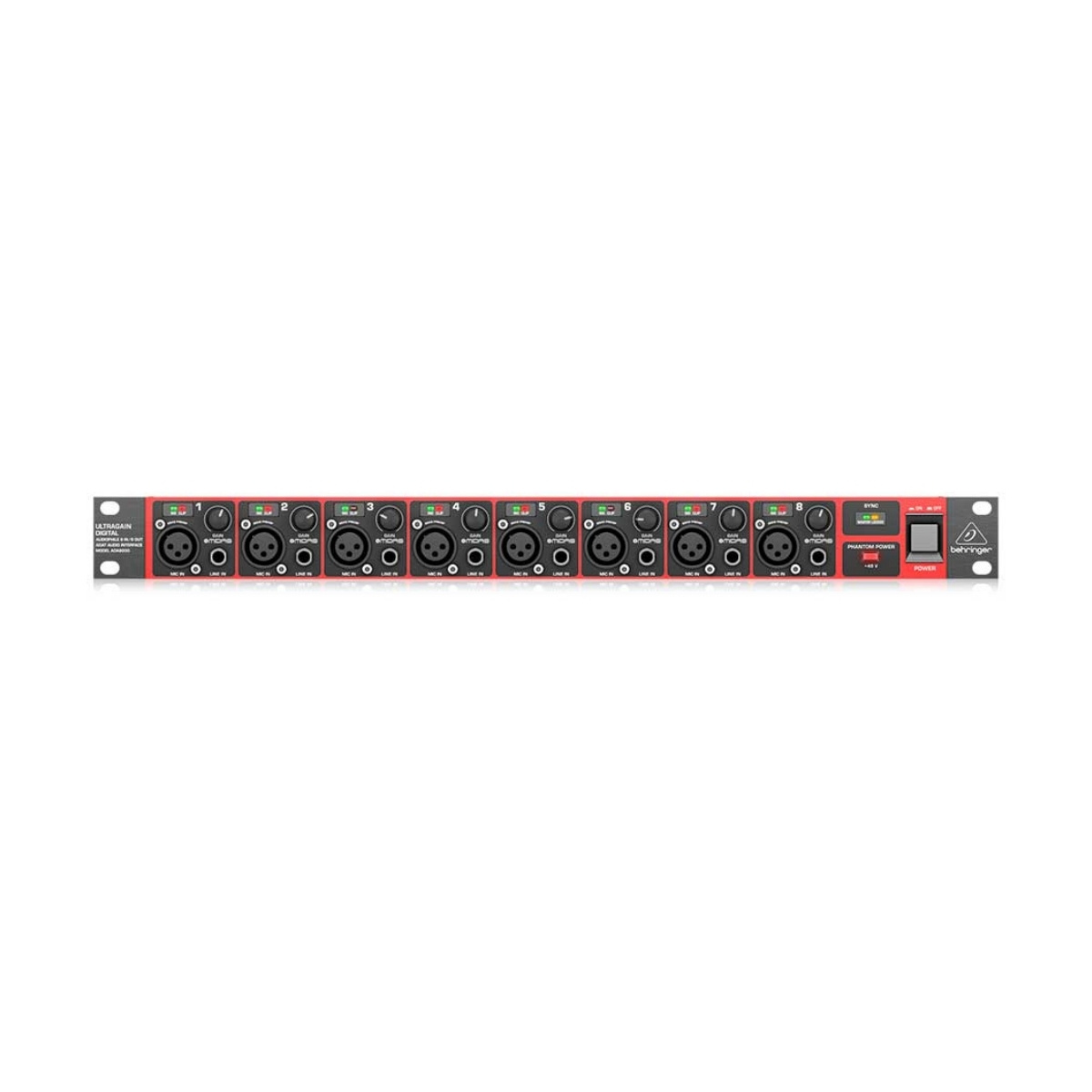 Interfaz ADAT 8 Entradas 8 Salidas con Preamplificadores MIDAS Behringer ADA8200 - Imagen 2