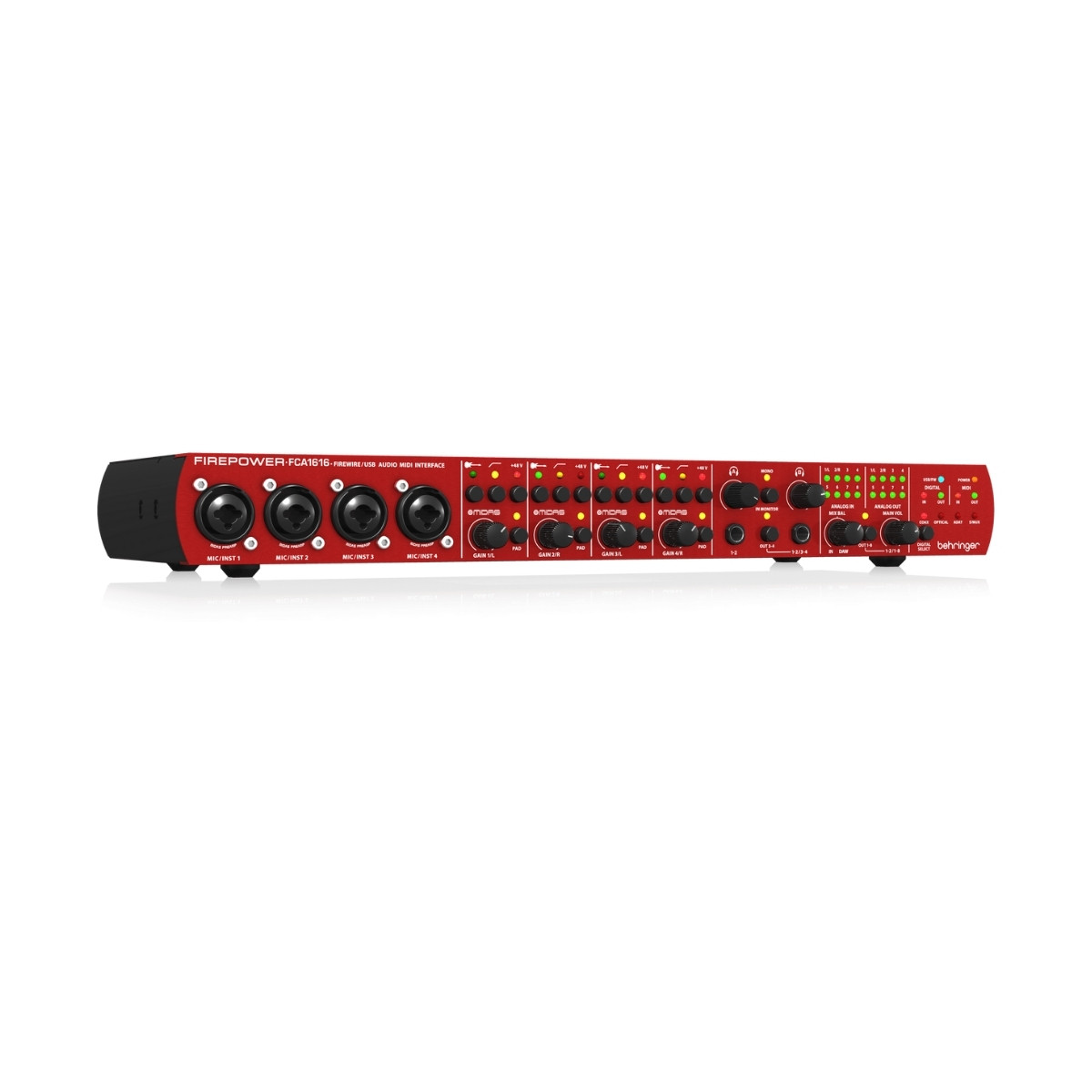 Interfaz de Audio 24-Bit 96 kHz FireWire USB MIDI 16 Entradas Behringer FCA1616 - Imagen 1