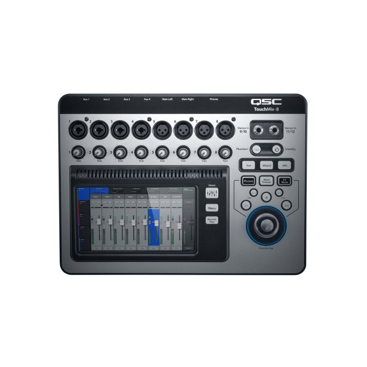 Mezcladora Digital Touch Screen 8 Canales 6 Auxiliares QSC TOUCHMIX-8 - Imagen 1