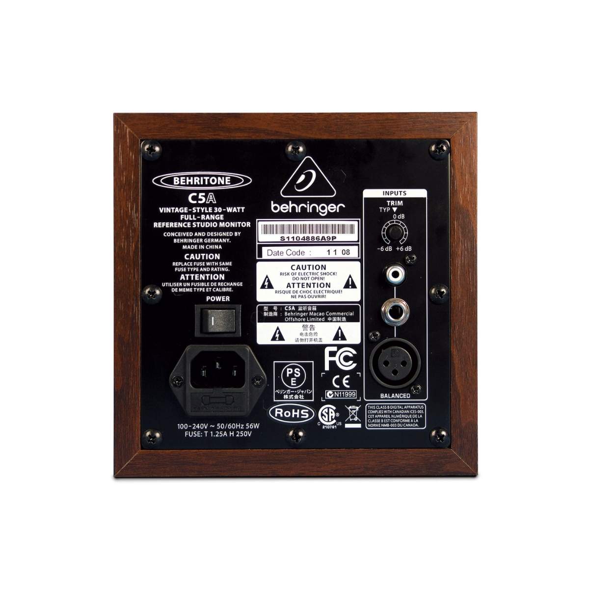 Monitor de Studio Activo 2 Vías 30Watts con Woofer de 6.5" Behringer C5A - Imagen 2