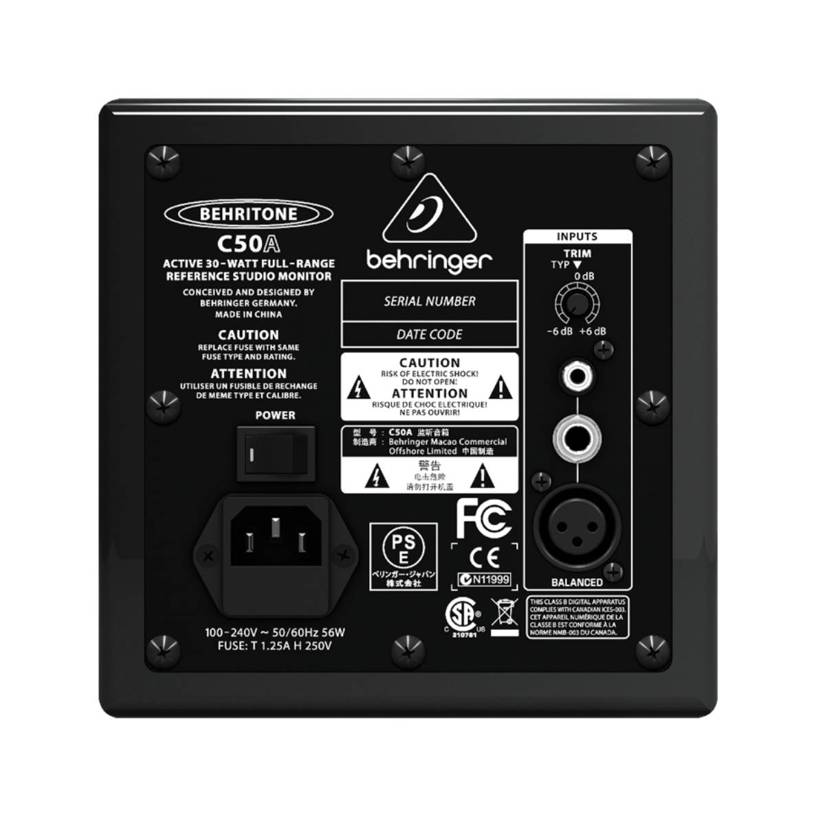 Monitor de Studio Activo Full-Rango 30Watts con Amplificación Interna Behringer C50A - Imagen 2