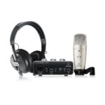 Pack de grabación interfaz de audio UM2 -micrófono C-1 y audífonos HPS5000 Behringer U-PHORIA STUDIO