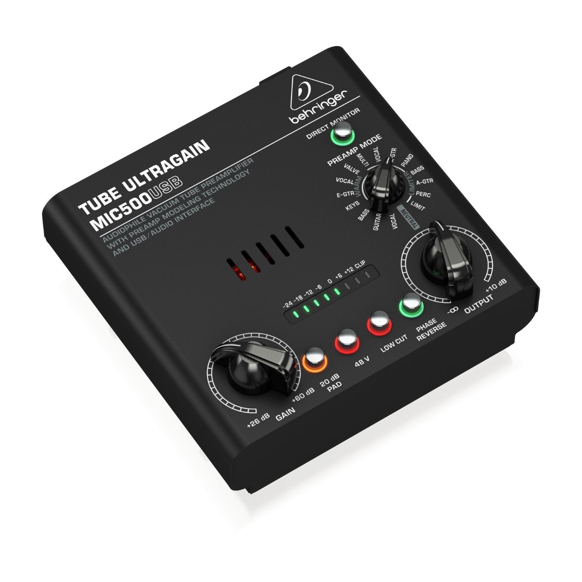 Preamplificador a Tubos con Tecnología de Modelado e Interfaz USB Behringer MIC500USB - Imagen 2