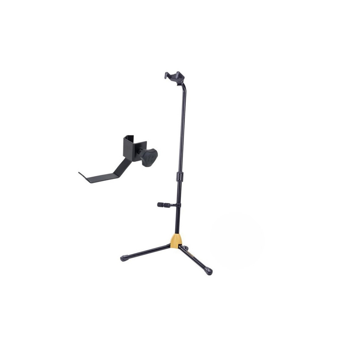 Soporte con AutoGrip y Goma SFF para Guitarra + Colgador de Cables Hercules GS412BP PLUS-HA700 - Imagen 1